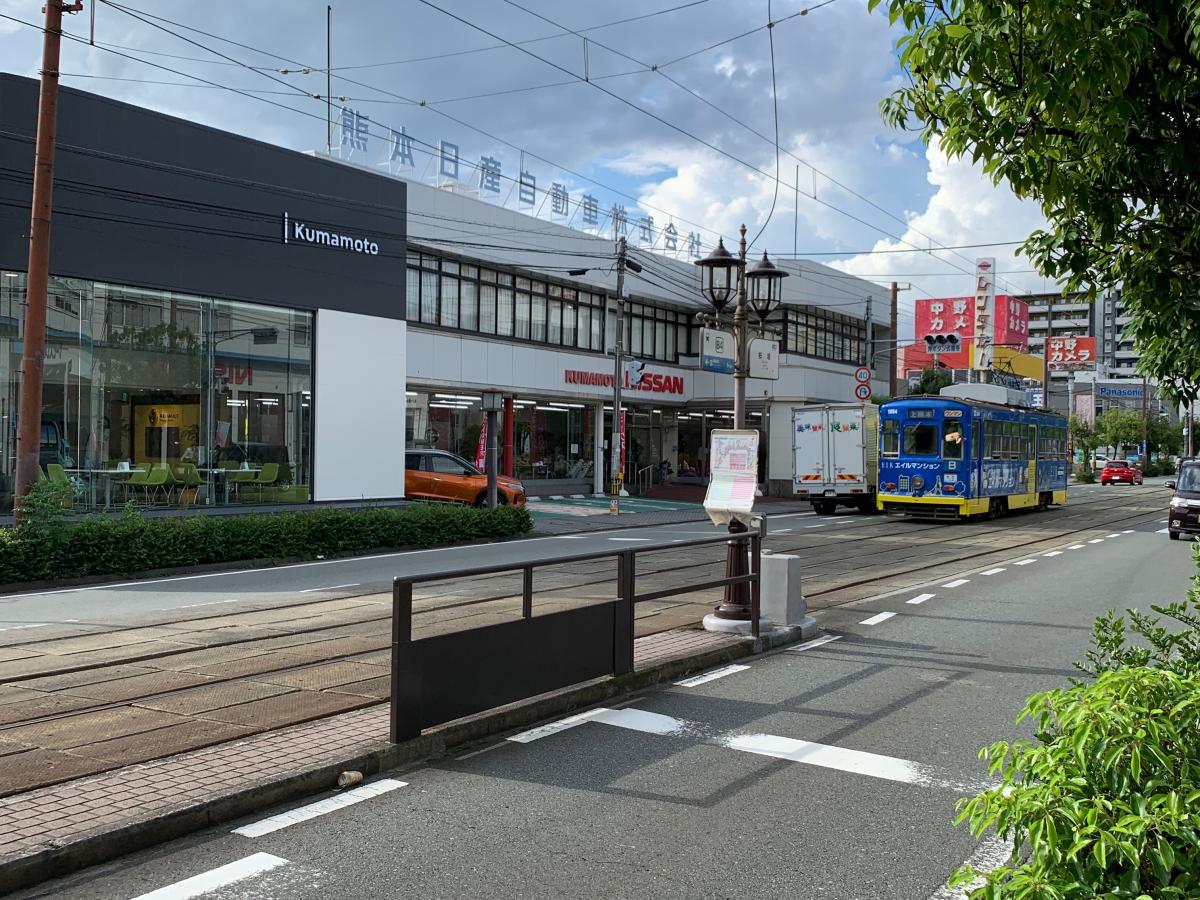 ユキサキnavi 路線図 蔚山町駅 熊本市電上熊本線