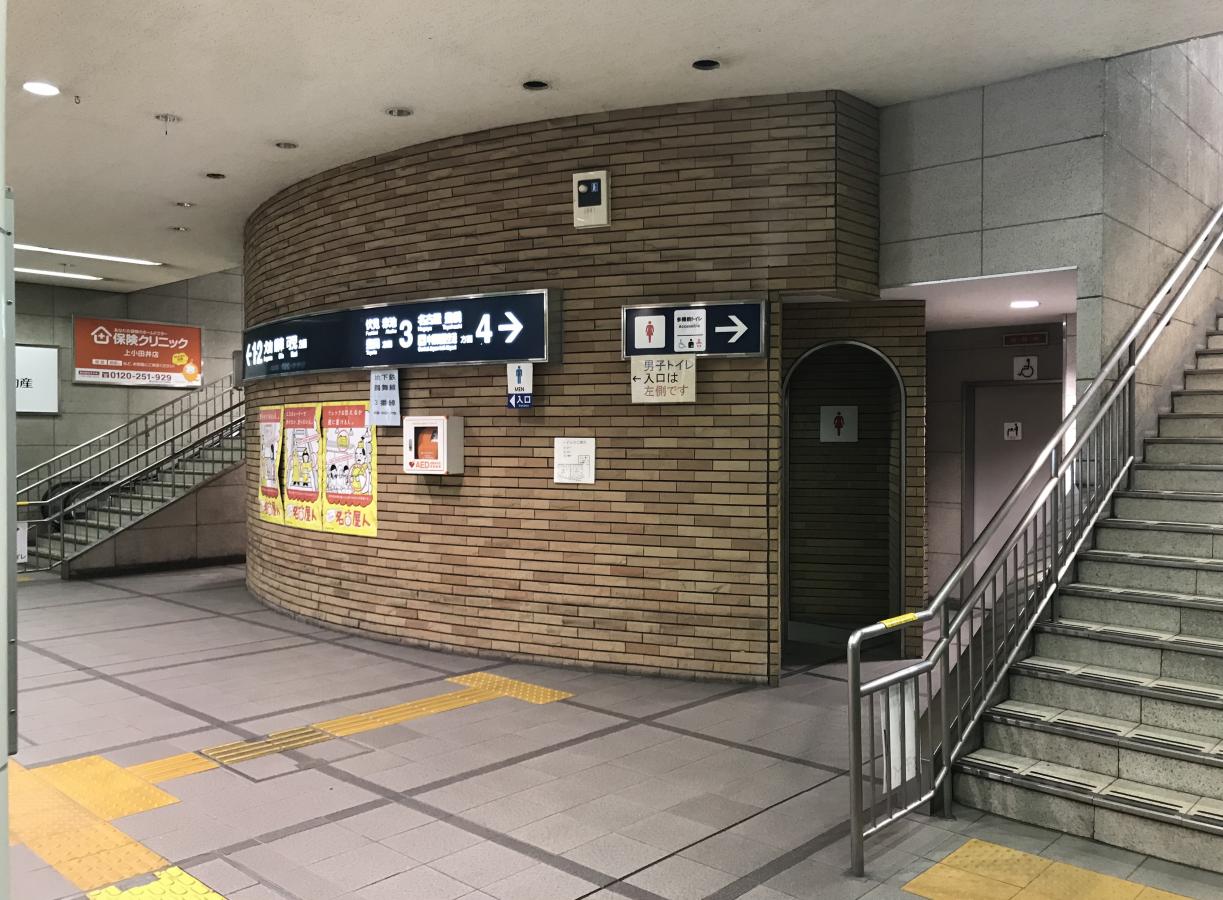 【ユキサキナビ】下小田井駅（清須市）の路線図 名鉄犬山線