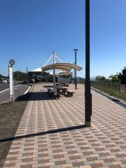 ユキサキナビ 瀬戸内バス 石文化公園 バス停留所 今治市吉海町仁江